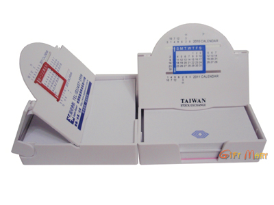 摺疊式萬年曆便條盒(台灣製造)