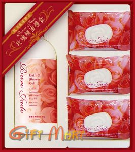 玫瑰精油皂禮盒3+1入