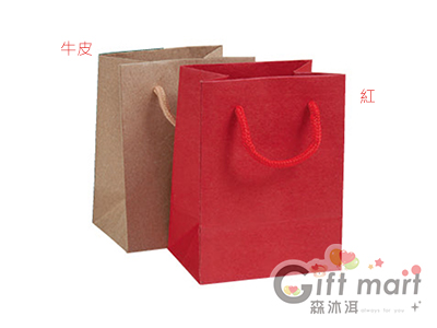 素色環保紙袋-12X16X9cm