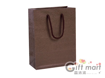 素色環保紙袋-18X24X8cm