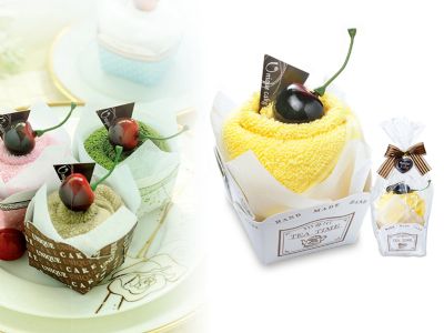 櫻桃海綿蛋糕系列蛋糕毛巾