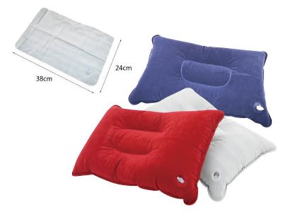 絨面充氣方形舒服枕