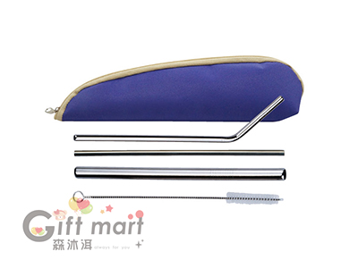 304不鏽鋼四件吸管組三角包