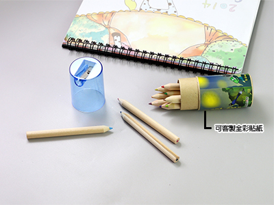 12色筒裝彩色鉛筆