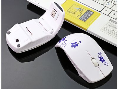 青花瓷折疊無線滑鼠