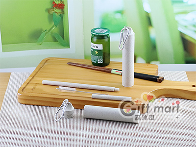 便攜環保小麥吸管附盒