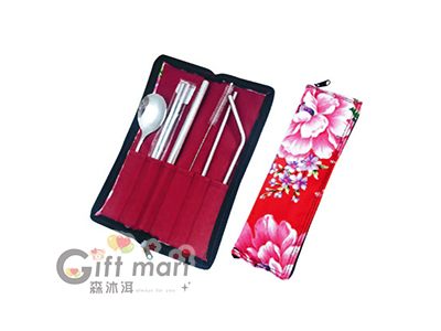 客家花環保餐具吸管組#304