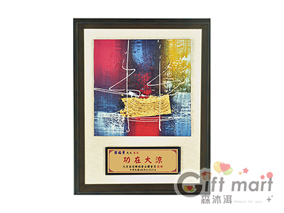 手繪抽象油畫獎牌