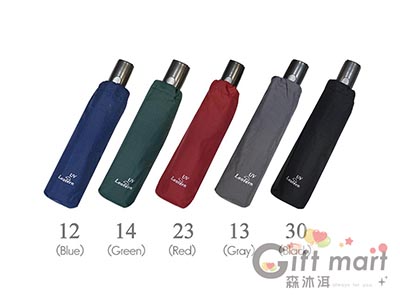 Leighton三折大傘面自動開合傘(素色布)