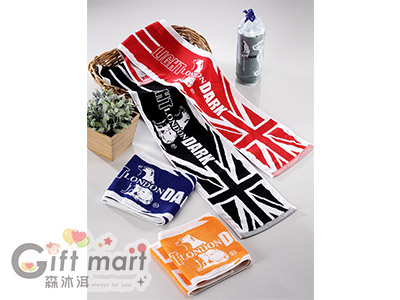 雙色緹花運動毛巾