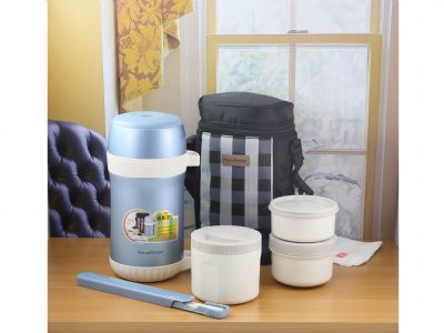 House Keeper 1.5L三層式保溫提鍋餐袋組