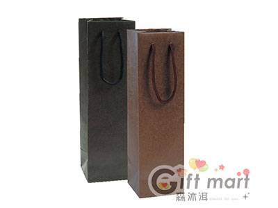 素色一瓶酒袋環保袋-10X35X10cm(單入)