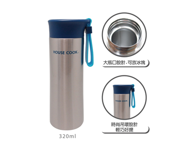 鍋霸304#不銹鋼隨行真空杯