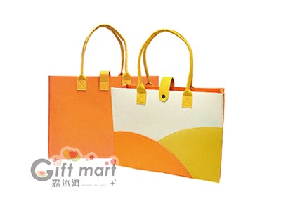 亮彩造型毛氈布側背袋