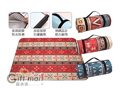 民族風防水野餐墊
