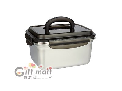 提把不鏽鋼密扣儲物盒