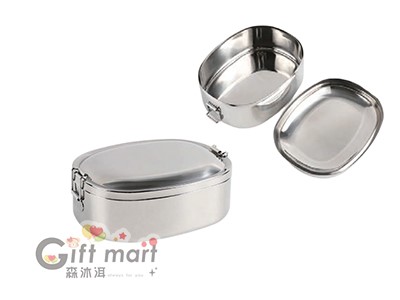 復古方型不鏽鋼餐盒_14cm