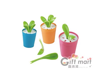 創意大白菜造型水果叉