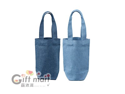 丹寧風牛仔布飲料袋