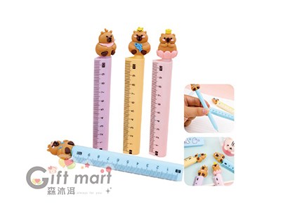 萌萌兩用中性筆(含尺)
