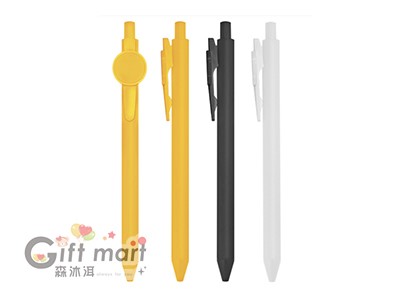 圓筆夾磨砂管原子筆