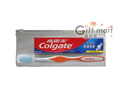 拉鍊袋旅行2件組(高露潔牙膏50g+高露潔牙刷)