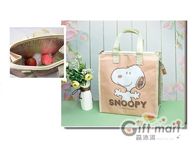 SNOOPY覆膜保冷袋