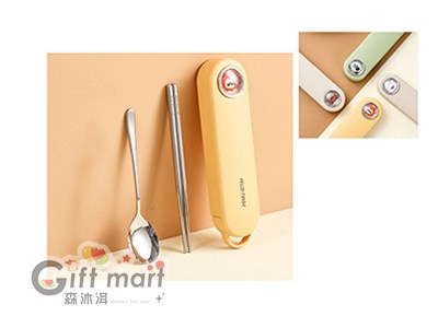 萌萌搭304不鏽鋼餐具組(2件套)